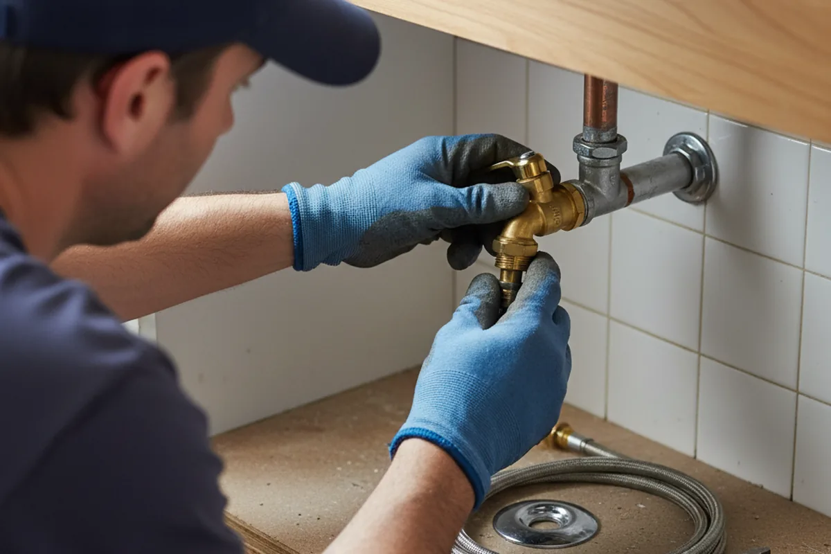 Shutoff valve and fitting work during Emergency Plumbing in Fort Payne